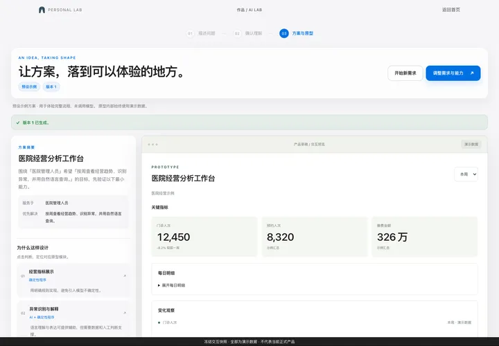 AI 场景工作台 · Sol 5.6 × Apple Design桌面预览